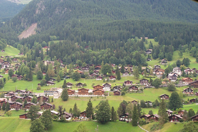 スイス　ユングフラウ登山鉄道からの車窓